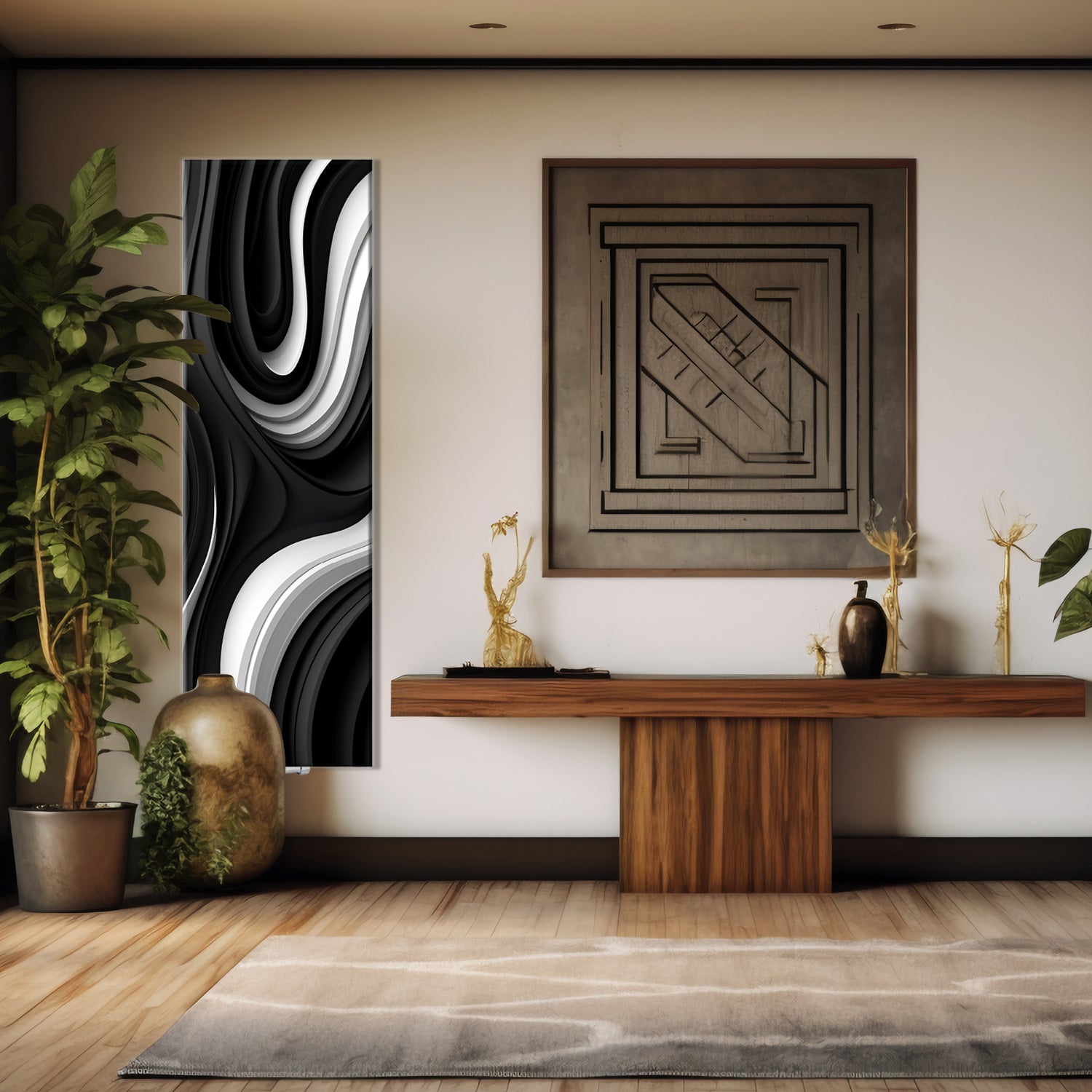 Termoarredo idraulico 180x74 cm interasse mm 50 Modello 'Onda' Termocrea