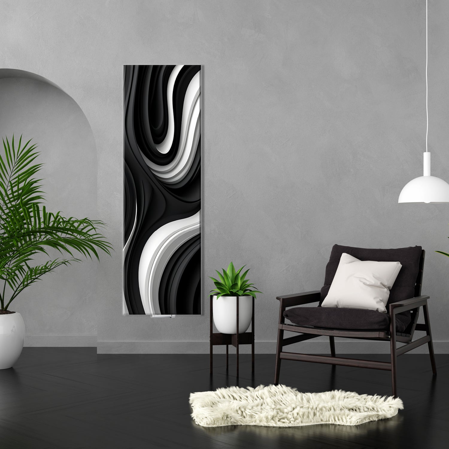 Termoarredo idraulico 150x36 cm interasse mm 50 Modello 'Onda' Termocrea