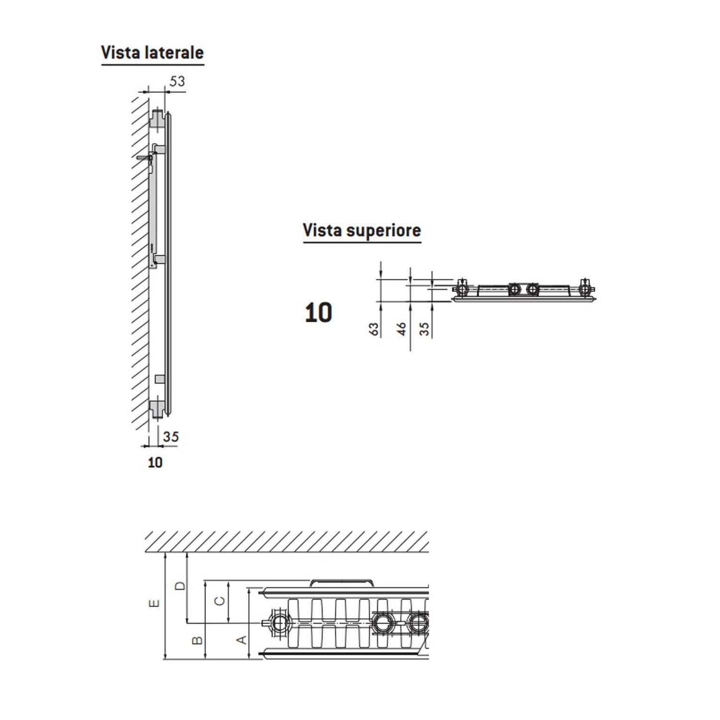 Termoarredo design linea TermoCrea Modello 'Adele' cm 140x40