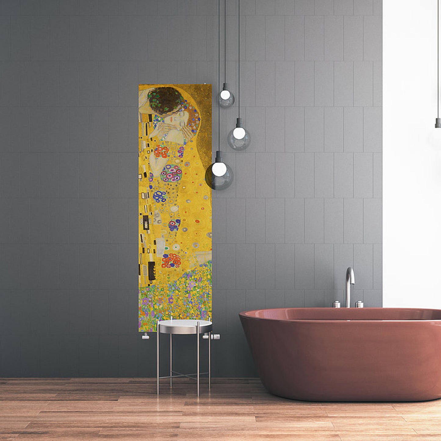 Termoarredo idraulico 120x36 cm interasse mm 50 Modello 'Kiss' Termocrea