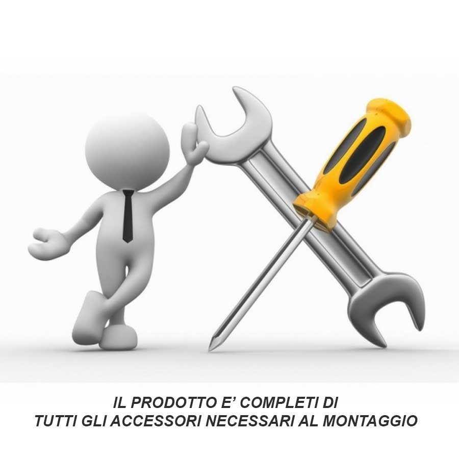 Termoarredo idraulico a piastra verticale modello TermoCrea Bianco 1800x510 mm interasse 50 mm