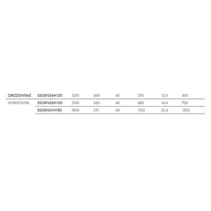 Termoarredo elettrico a piastra orizzontale Scirocco modello TermoCrea Bianco 360x1200 mm
