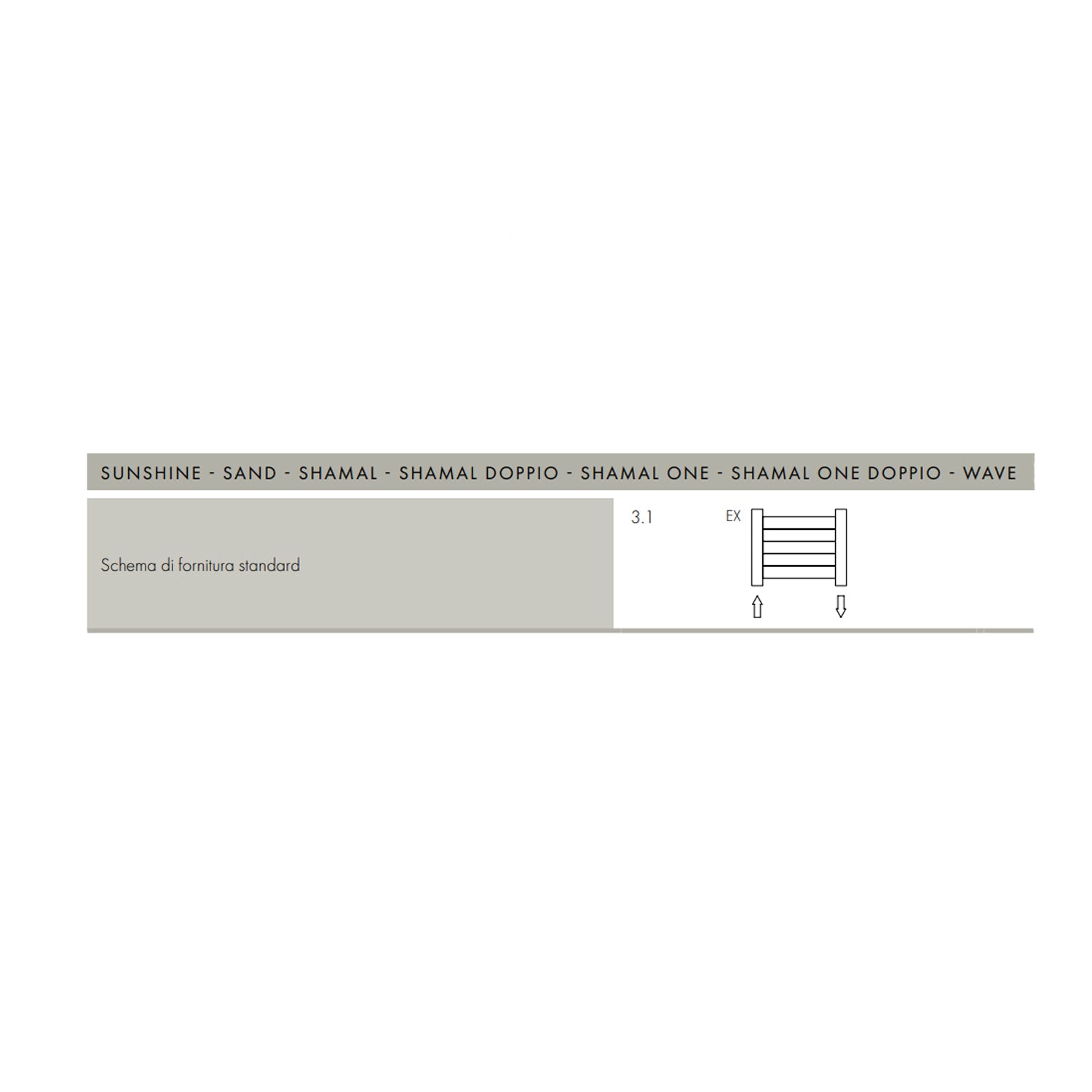 Termoarredo design linea TermoCrea Modello 'New York' cm 51x180 a piastra orizzontale interasse mm 50
