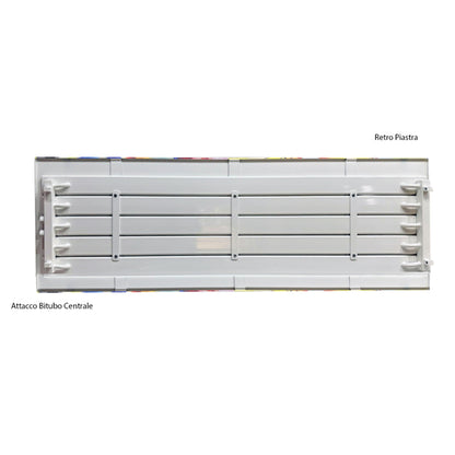 Termoarredo design linea TermoCrea Modello 'New York' cm 59x150 a piastra orizzontale interasse mm 50
