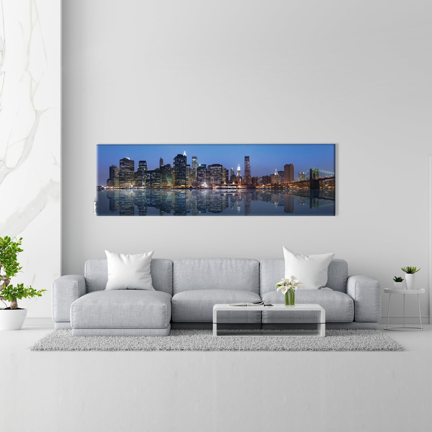 Termoarredo design linea TermoCrea Modello 'New York' cm 36x120 a piastra orizzontale interasse mm 50