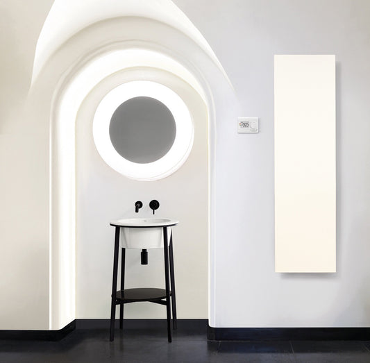 Termoarredo elettrico a piastra verticale modello TermoCrea Bianco 1800x510 mm - Scirocco